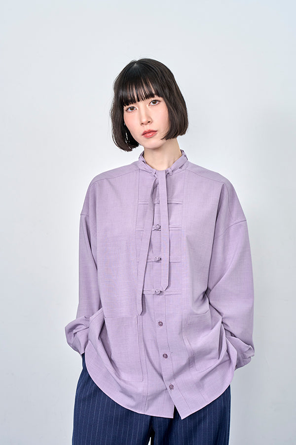 Nora Lily】China loop L/S Shirt-Light Purple-226180001-81F – INTERPLAY