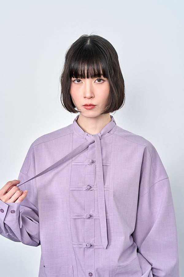 Nora Lily】China loop L/S Shirt-Light Purple-226180001-81F – INTERPLAY