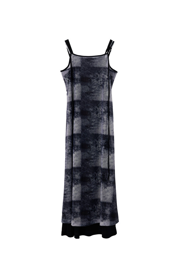 【Nora Lily】「elle」Tie dyeing sheer dress-Black Tie Dye-224350026-18F