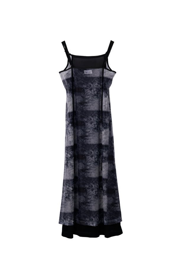 【Nora Lily】「elle」Tie dyeing sheer dress-Black Tie Dye-224350026-18F