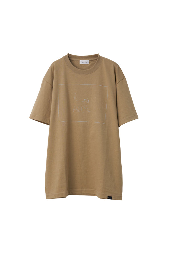【Nora Lily】Cage Cat S/S Tee-Khaki-225320001-27L