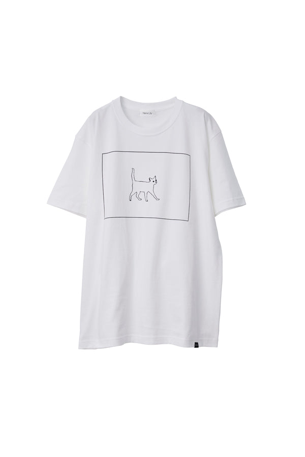 【Nora Lily】Cage Cat S/S Tee-White-225320001-01L
