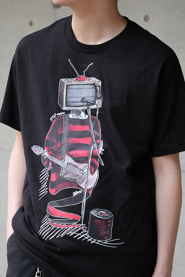 【INTERPLAY x TAKERU】Crazy TV man Tee Shirt(UNISEX)-BLACK- 624120009-19
