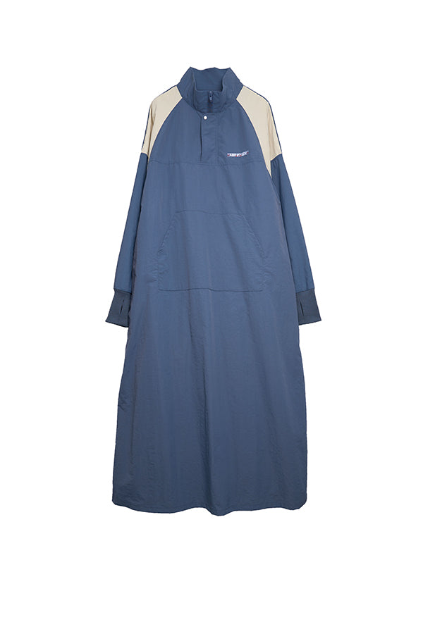 【INTERPLAY x AYA】 Anorak One-piece(Women)-BLUE x Off- 624150002-92