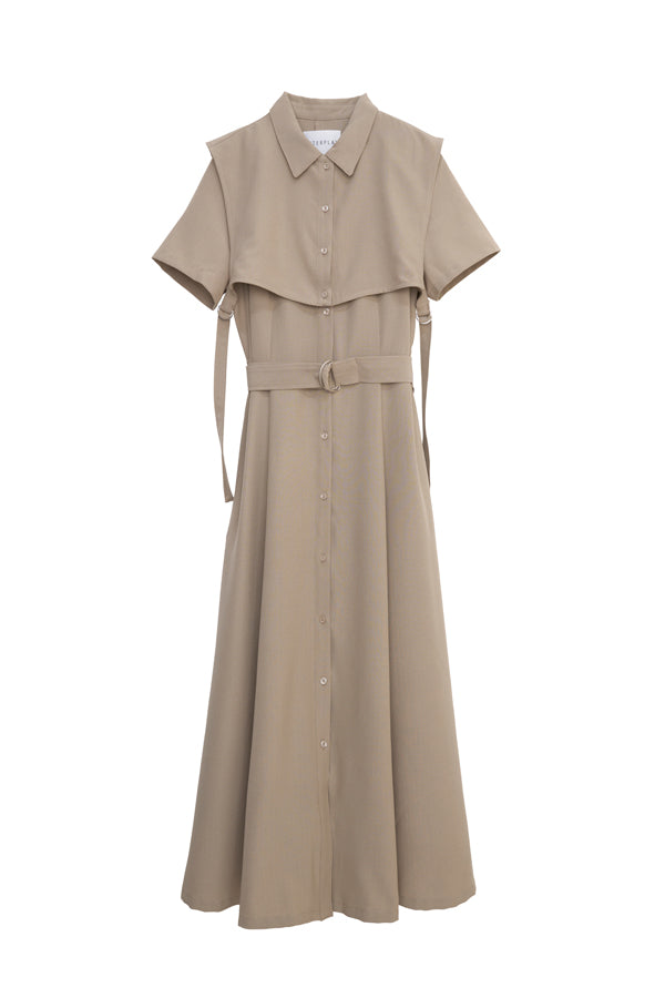 【INTERPLAY x MAYUKO】Breeze Layer Dress-Beige-625150001-52F