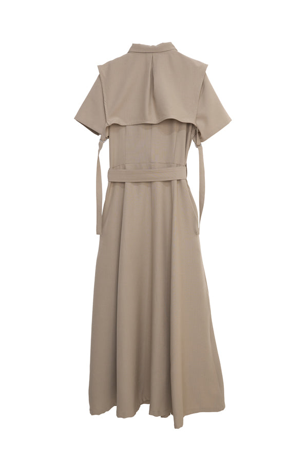 【INTERPLAY x MAYUKO】Breeze Layer Dress-Beige-625150001-52F