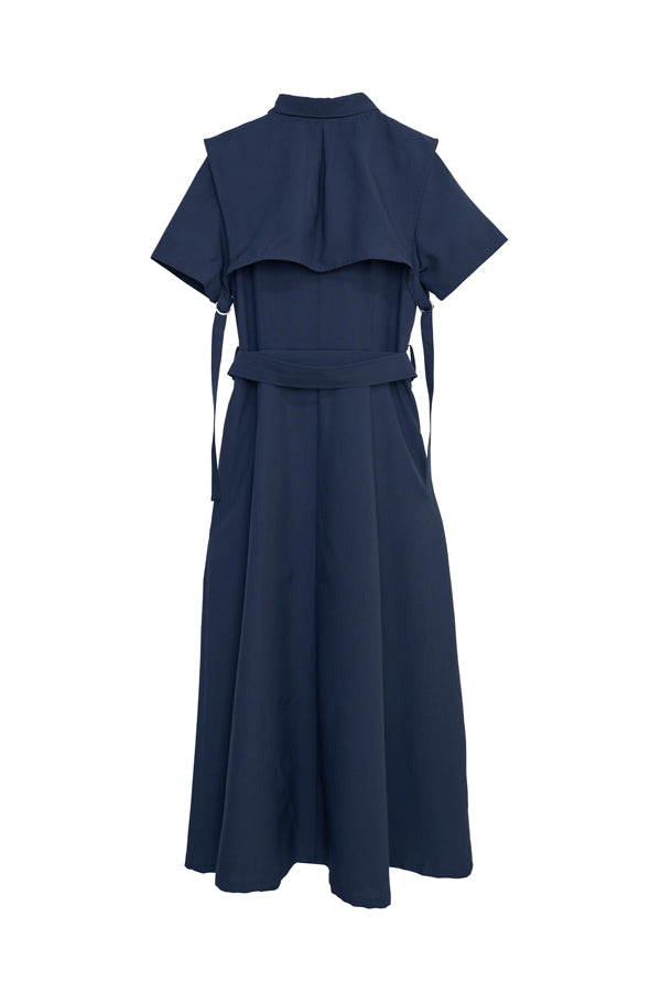 【INTERPLAY x MAYUKO】Breeze Layer Dress-Navy-625150001-93F