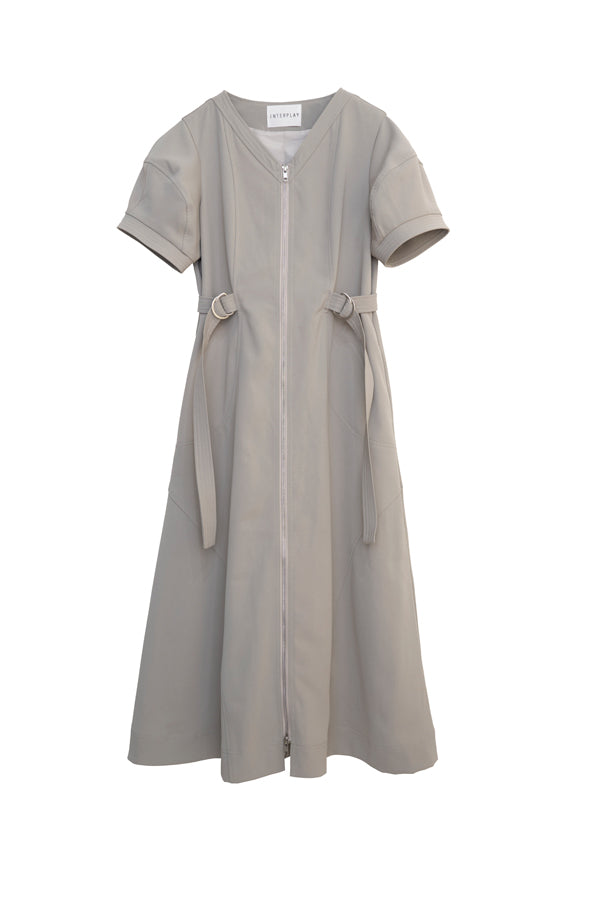 【INTERPLAY x MAYUKO】Silent Axis Dress-Light Grey-625150002-11F