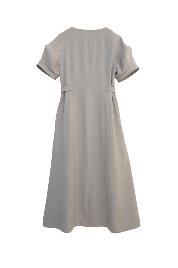 【INTERPLAY x MAYUKO】Silent Axis Dress-Light Grey-625150002-11F