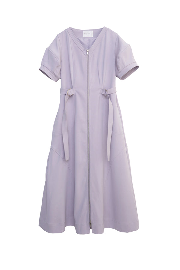 【INTERPLAY x MAYUKO】Silent Axis Dress-Lavender-625150002-85F