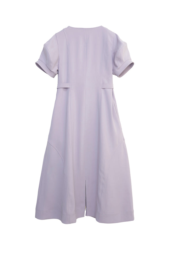 【INTERPLAY x MAYUKO】Silent Axis Dress-Lavender-625150002-85F