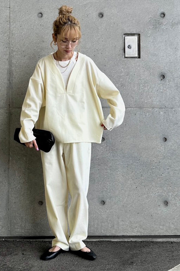 【INTERPLAY x AYA】Compressed Top-Ivory-625380007-04F