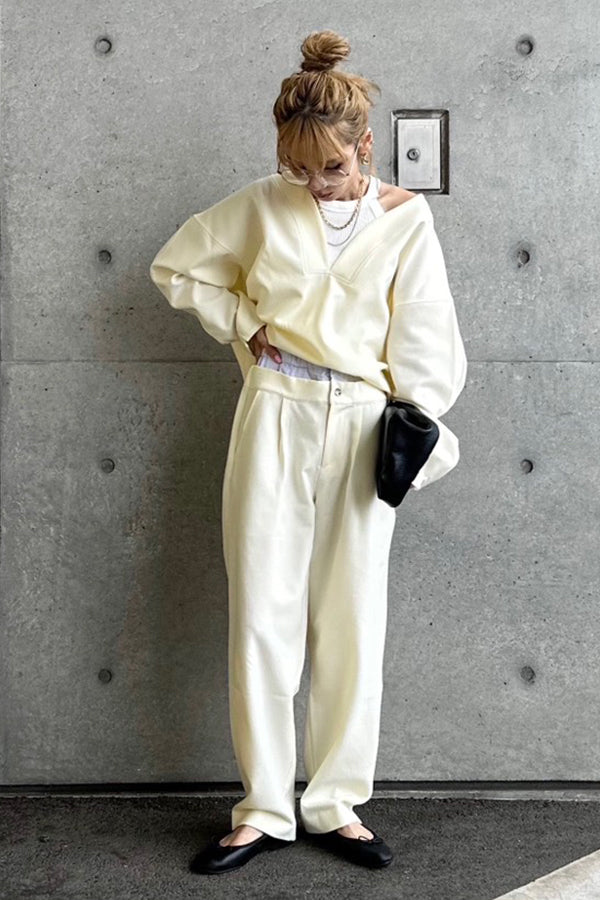 【INTERPLAY x AYA】Compressed Top-Ivory-625380007-04F