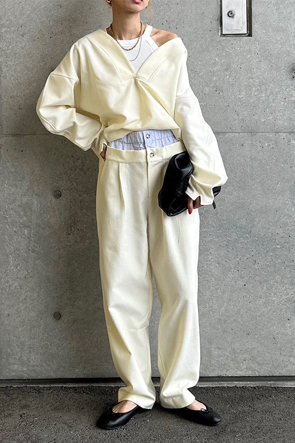 【INTERPLAY x AYA】Compressed Top-Ivory-625380007-04F