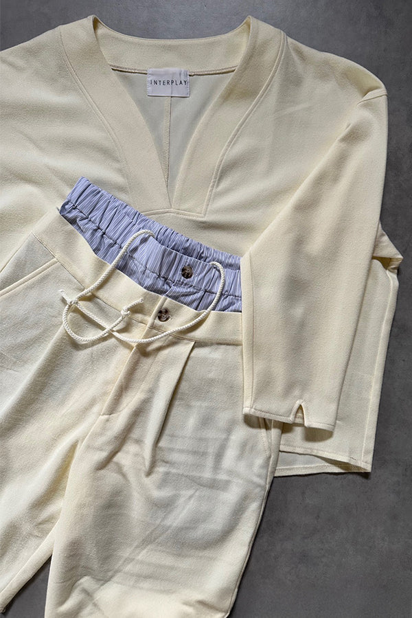 【INTERPLAY x AYA】Compressed Top-Ivory-625380007-04F