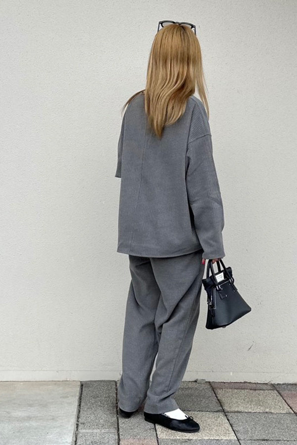 【INTERPLAY x AYA】Compressed Top-Grey-625380007-12F