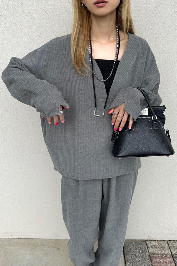 【INTERPLAY x AYA】Compressed Top-Grey-625380007-12F