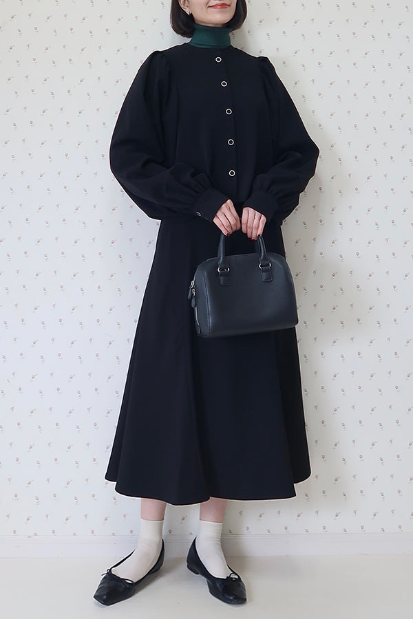 【INTERPLAY x MAYUKO】Button Up Puff Bolero Jacket-Black-625542009-19F