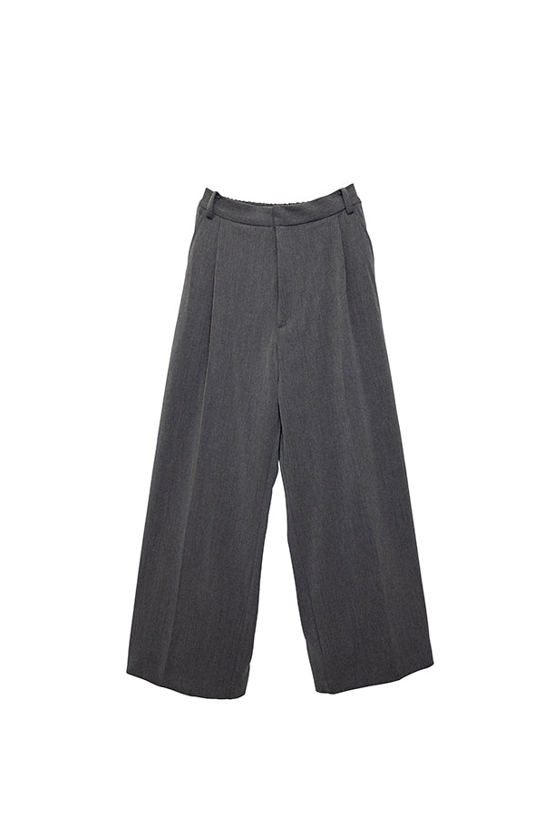 【Nora Lily】1Tuck Wide Pants(UNISEX)-GREY-223560038-12