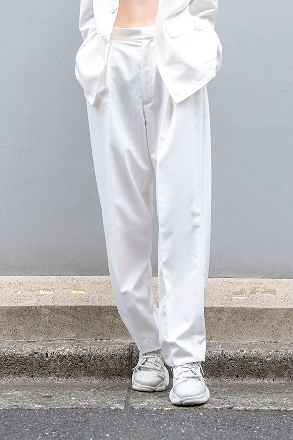 【Nora Lily】 Tapered 2 Tuck Pants(UNISEX) -WHITE-223360027-01