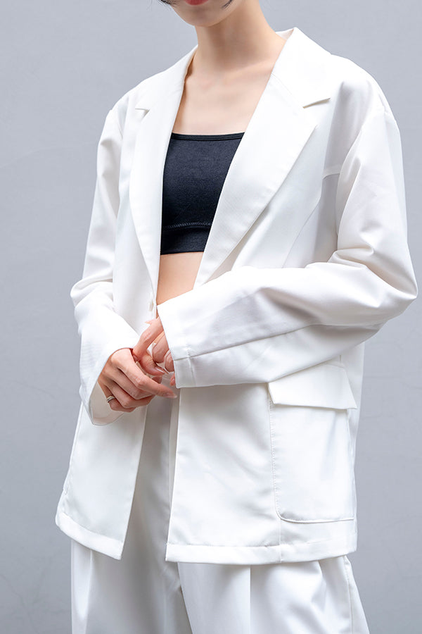 【Nora Lily】 New L/S 2B Jacket(UNISEX) -WHITE-223342039-01