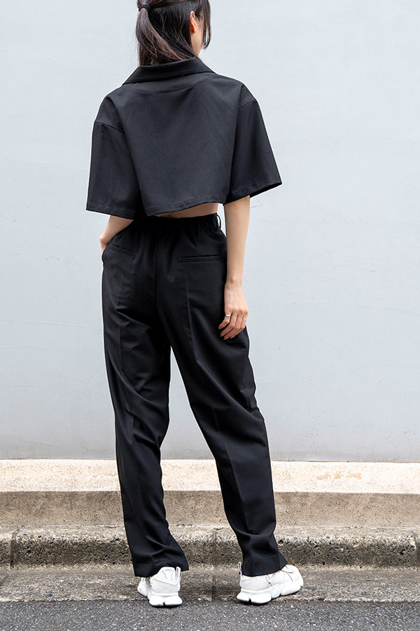 【Nora Lily】 Tapered 2 Tuck Pants(UNISEX) -BLACK-223360027-19
