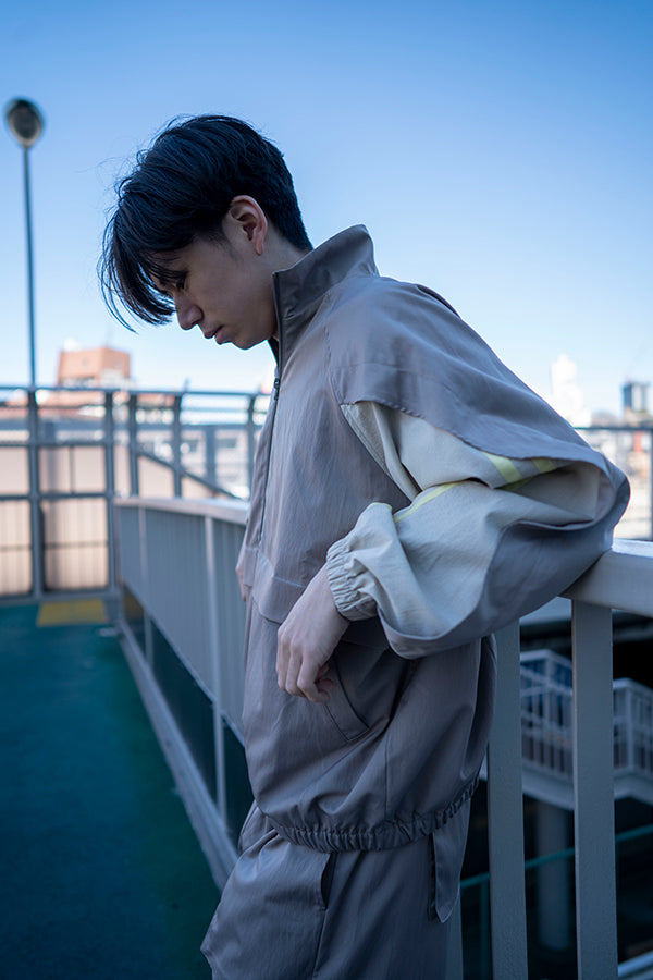 【Nora Lily】 Spring Track Top(UNISEX)-GREY x Light Grey-224142073-12