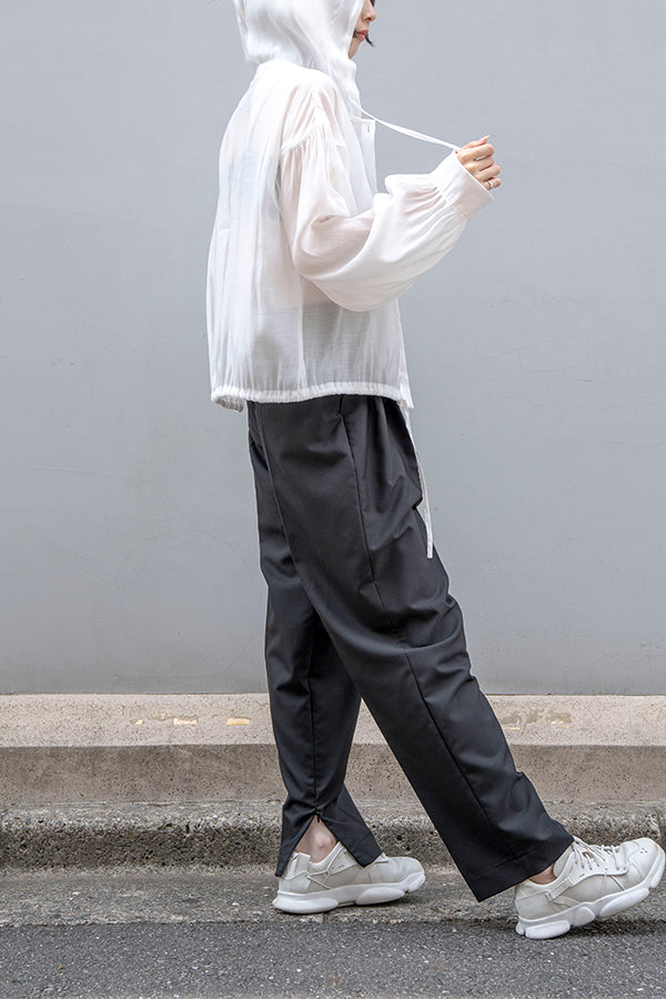 【Nora Lily】 See-through Hooded Shirt -WHITE-223380058-01