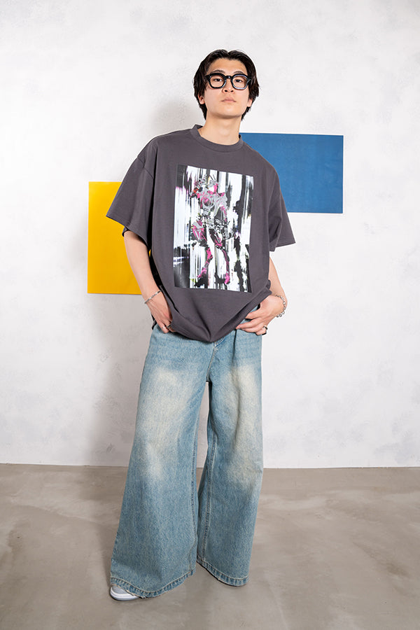 【INTERPLAY x Toru Kajioka】「butterfly effect」 S/S Tee -WHITE&CHARCOAL- 623380027