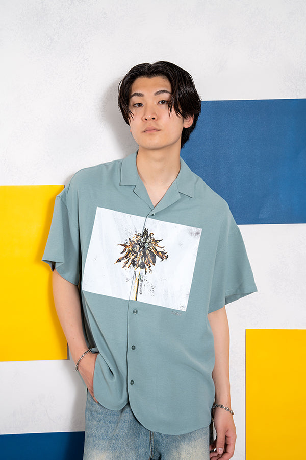 【INTERPLAY x Toru Kajioka】「slightly above the land」 S/S Shirts-WHITE / BLACK / Smokey MINT- 623380055