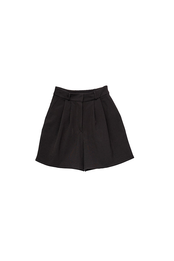 【Nora Lily】 Short Tuck Pants -BLACK-223360028-19