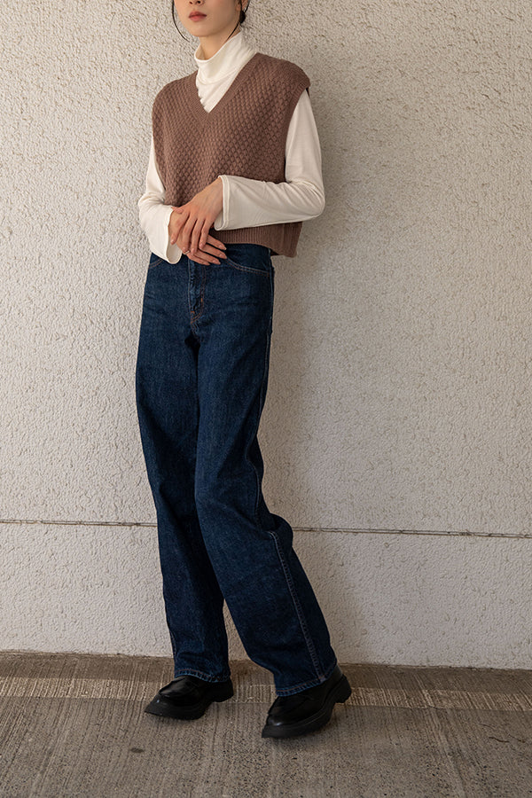 【Nora Lily】 Warm Short Knit Vest(Women)-MOCA-223512007-54