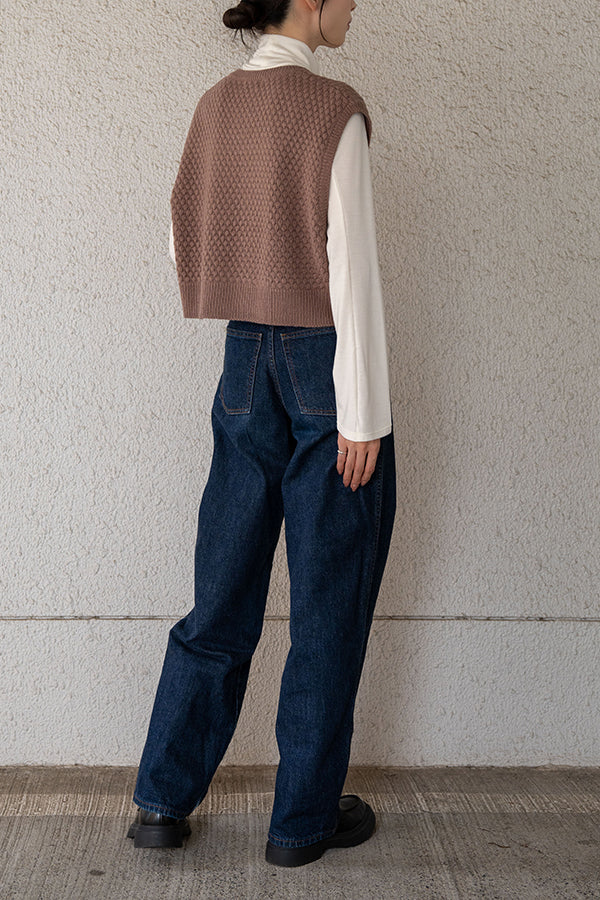【Nora Lily】 Warm Short Knit Vest(Women)-MOCA-223512007-54