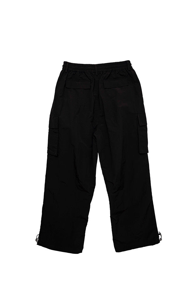 【INTERPLAY x たいが】 Nylon Cargo Drawstring Pants(UNISEX)-BLACK- 623560011-19