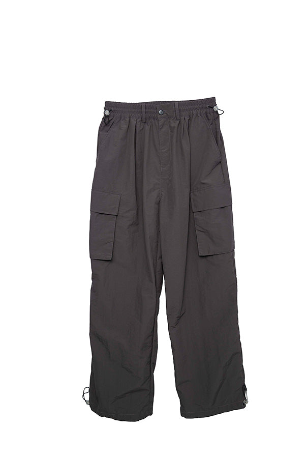 【INTERPLAY x たいが】 Nylon Cargo Drawstring Pants(UNISEX)-CHARCOAL- 623560011-13