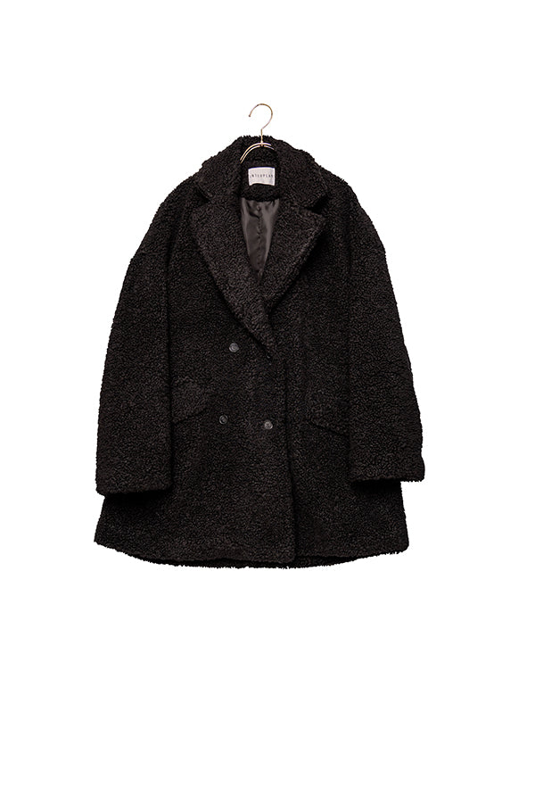 【INTERPLAY x MAIKO】 Boa Flare Jacket Coat(Women) -BLACK-623542015-19