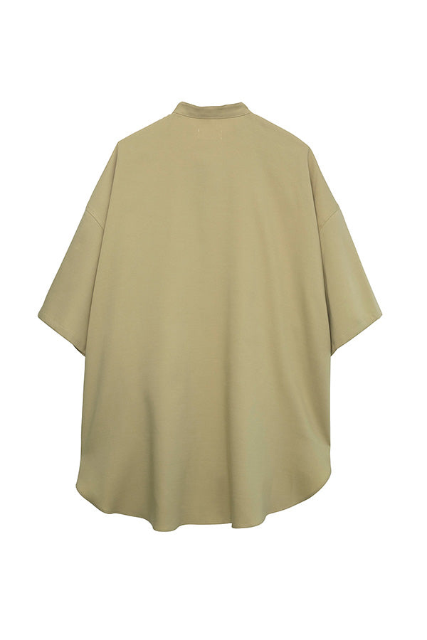 【Nora Lily】China Open Collar S/S Shirt【2】<UNISEX> -Light GREEN-223380052-21