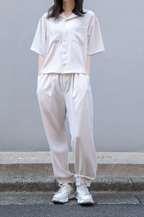 【Nora Lily】Open Collar Square Shirt【2】＜UNISEX＞ -IVORY-223380057-04