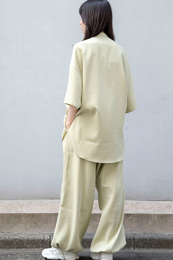【Nora Lily】Drawcode Pants <UNISEX> -Light GREEN-223360026-21