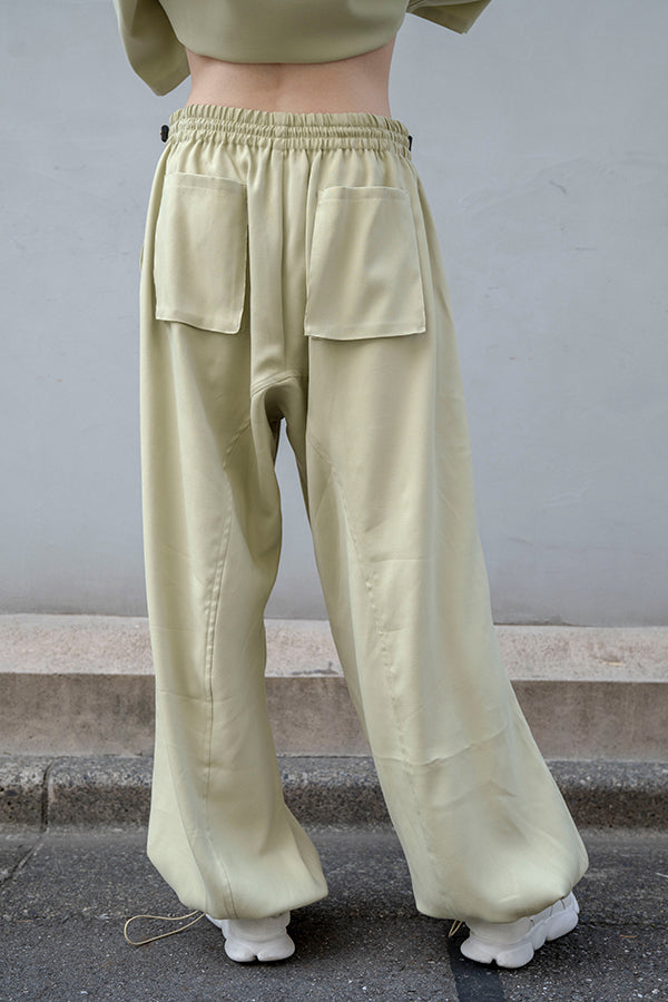 【Nora Lily】Drawcode Pants <UNISEX> -Light GREEN-223360026-21