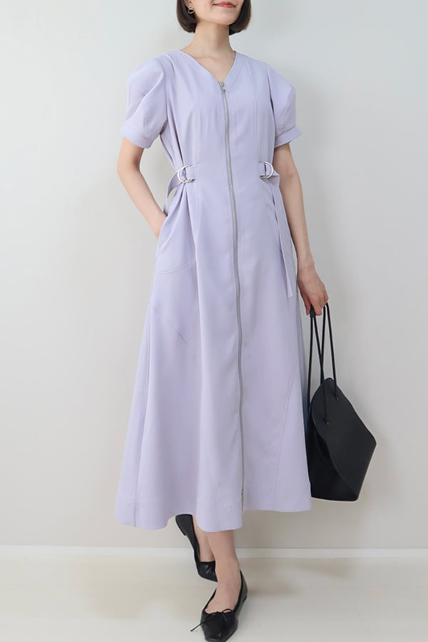 【INTERPLAY x MAYUKO】Silent Axis Dress-Lavender-625150002-85F