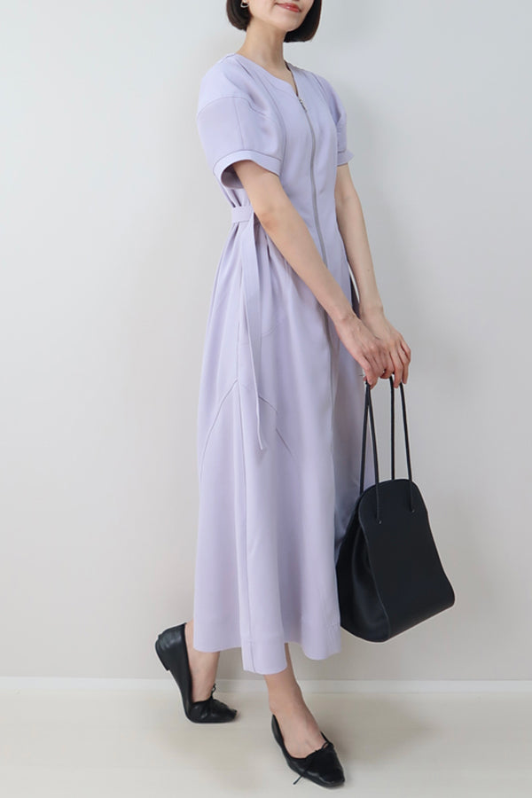 【INTERPLAY x MAYUKO】Silent Axis Dress-Lavender-625150002-85F