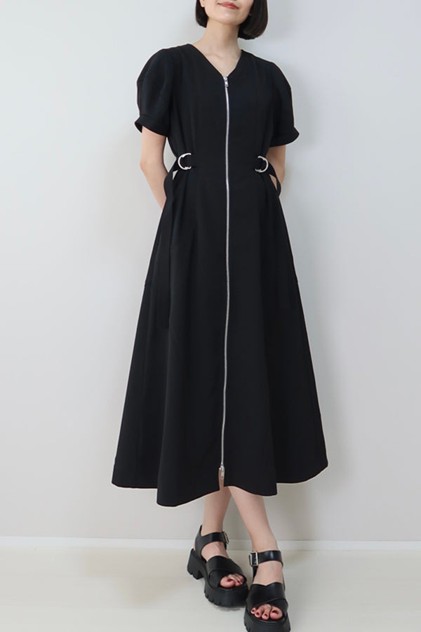 【INTERPLAY x MAYUKO】Silent Axis Dress-Black-625150002-19F