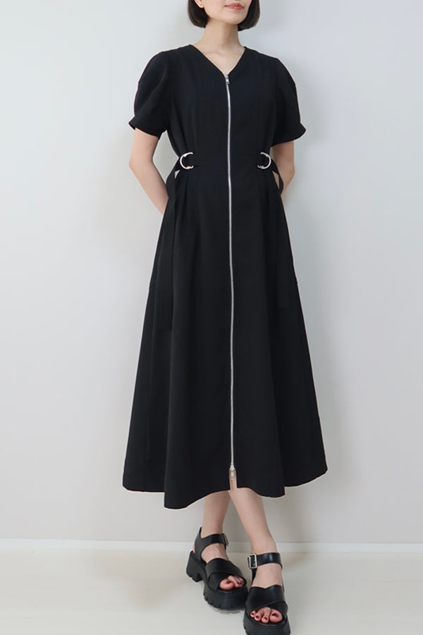【INTERPLAY x MAYUKO】Silent Axis Dress-Black-625150002-19F