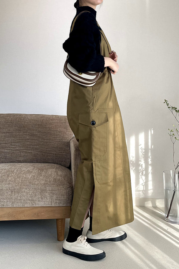 【INTERPLAY x AYUMI】 Military Jumper Skirt(Women) -KHAKI-  623560013-27