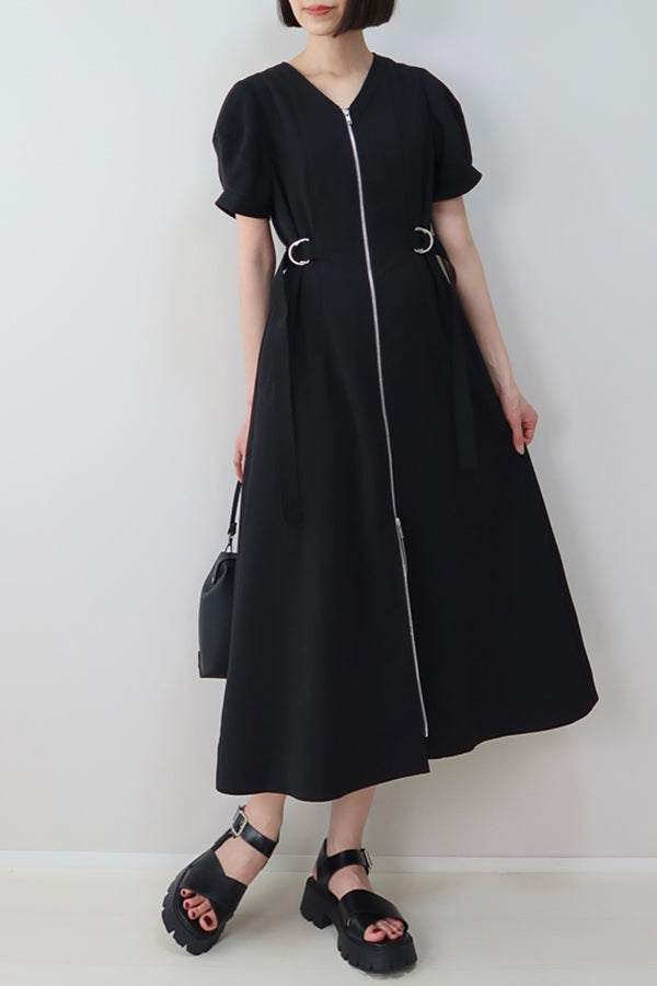 【INTERPLAY x MAYUKO】Silent Axis Dress-Black-625150002-19F
