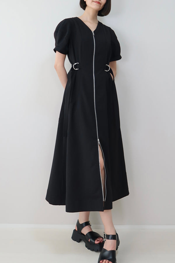 【INTERPLAY x MAYUKO】Silent Axis Dress-Black-625150002-19F