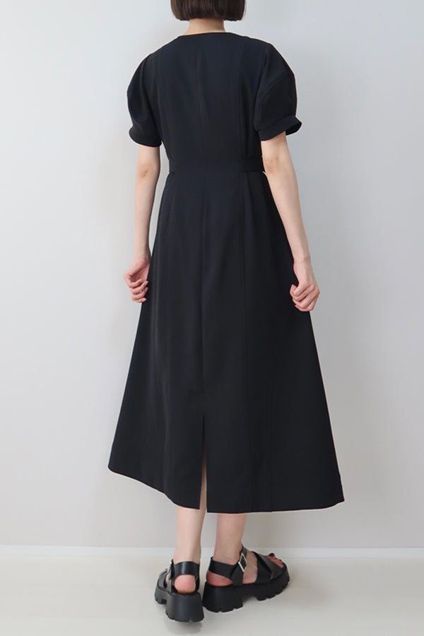 【INTERPLAY x MAYUKO】Silent Axis Dress-Black-625150002-19F