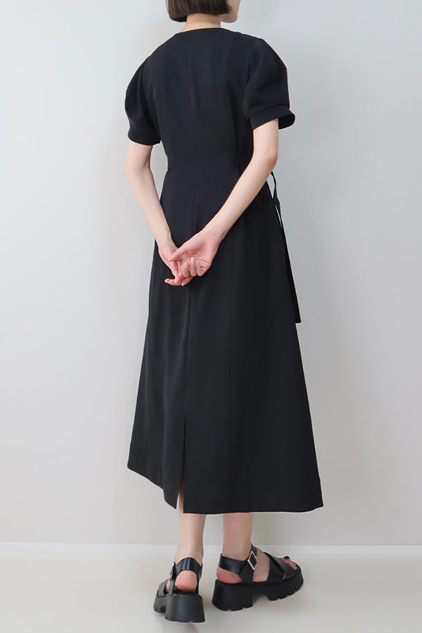 【INTERPLAY x MAYUKO】Silent Axis Dress-Black-625150002-19F