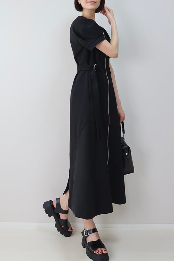 【INTERPLAY x MAYUKO】Silent Axis Dress-Black-625150002-19F